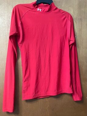 Under Armour Men’s Red Long-Sleeve HeatGear Compression Top